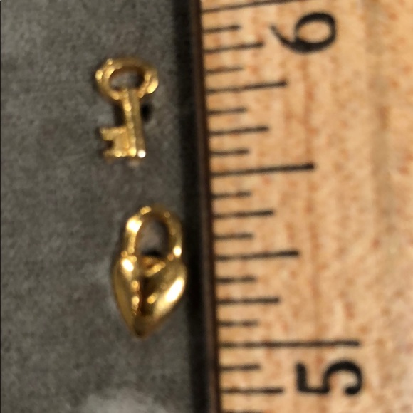 Lock and key -Key to my Heart stud earrings - Picture 4 of 6